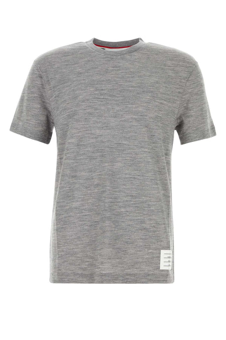 THOM BROWNE Stretch Wool T-Shirt for Men