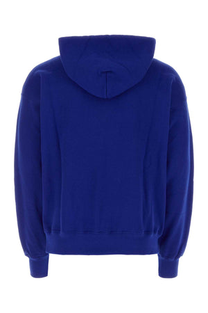 OFF WHITE Classic Blue Cotton Sweatshirt for Men