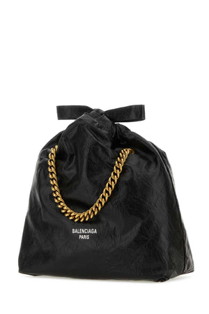 BALENCIAGA Mini Leather Crush Handbag