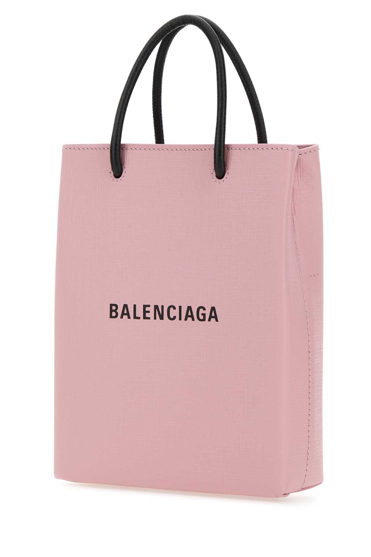 BALENCIAGA Pastel Pink Mini Leather Phone Case