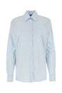 PRADA Embroidered Striped Poplin Shirt for Women