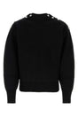 SALVATORE FERRAGAMO Elegant Black Wool Blend Sweater - Men's Lightweight Knit