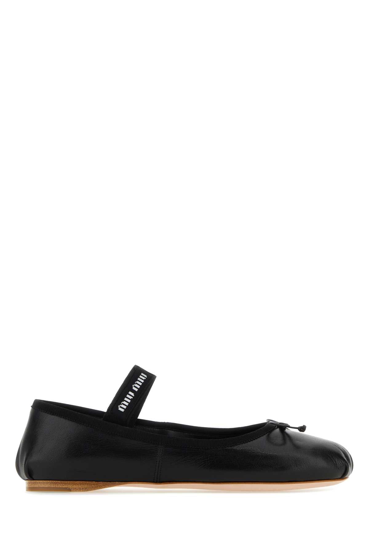 MIU MIU Classic Leather Ballerinas for Women