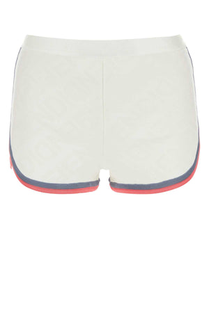 FENDI Ivory Viscose Blend Mini Shorts for Women