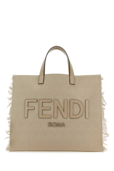 FENDI Stylish Embroidered Jacquard Shopping Handbag - 44cm x 33cm