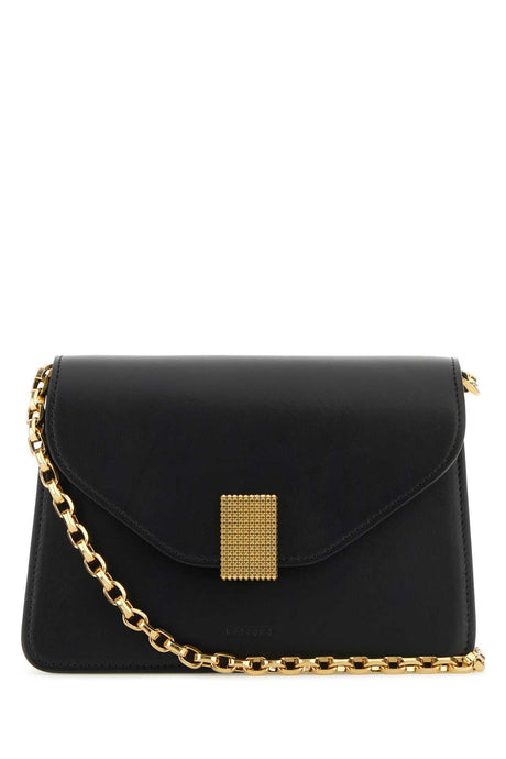 LANVIN Mini Leather Clutch with Golden Finishing