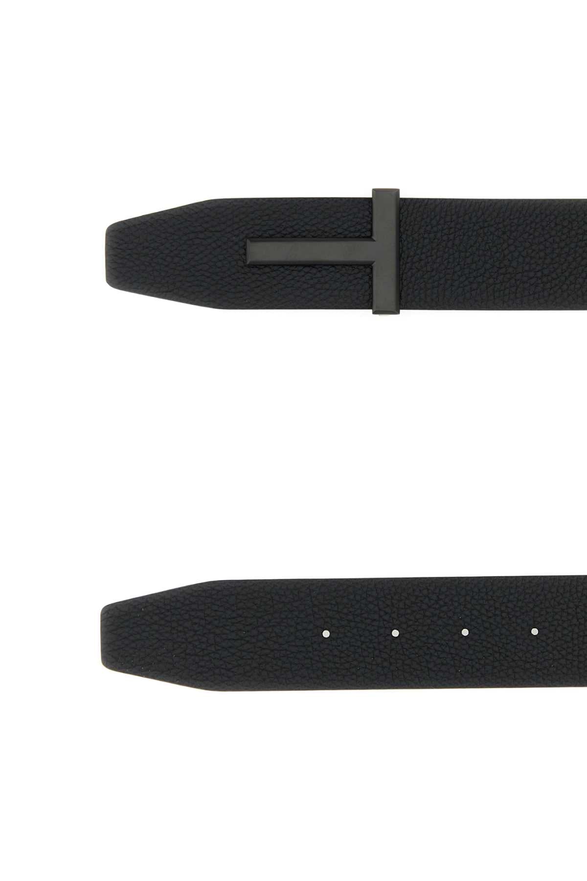 TOM FORD Leather T Icon Belt 4 cm