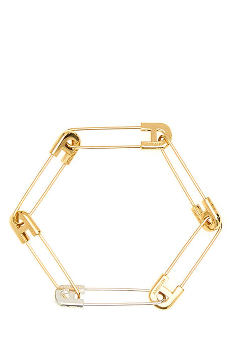 AMBUSH Two-Tone Metal Safety Pin Link Bracelet - 18 cm