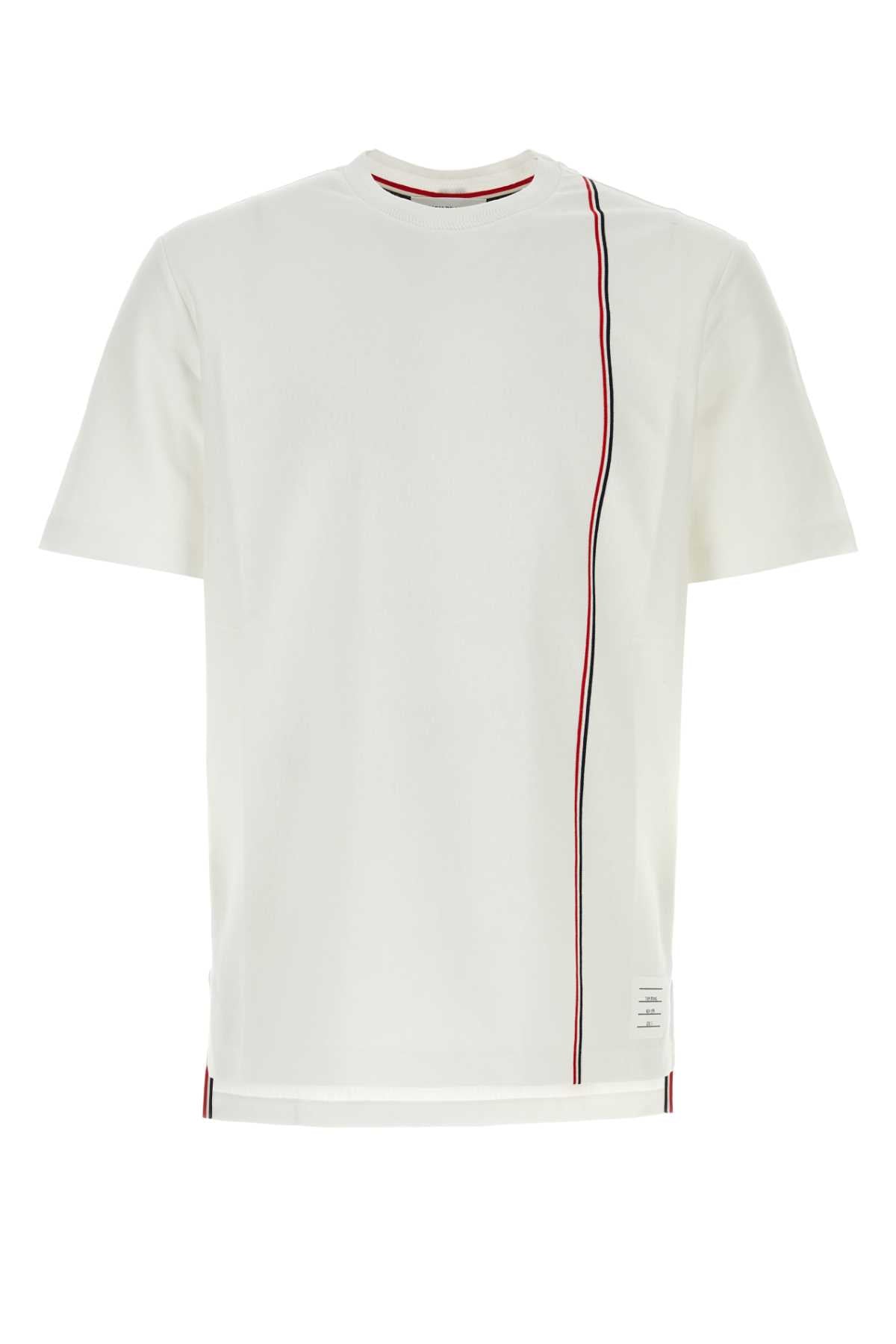 THOM BROWNE Essential Cotton T-Shirt for Men