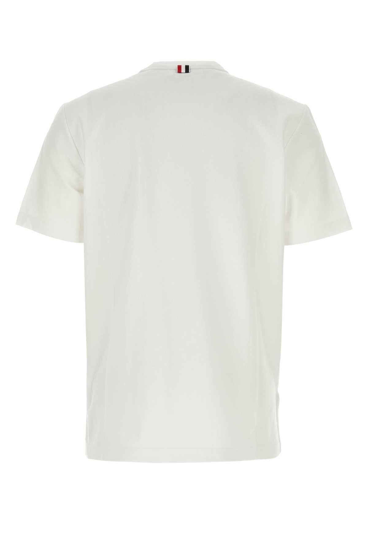 THOM BROWNE Essential Cotton T-Shirt for Men