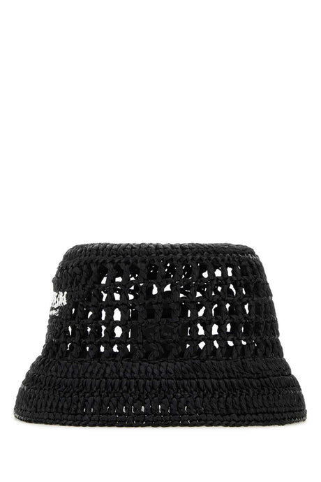 PRADA Chic Raffia Bucket Hat