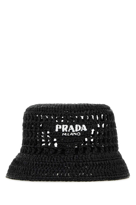 PRADA Chic Raffia Bucket Hat