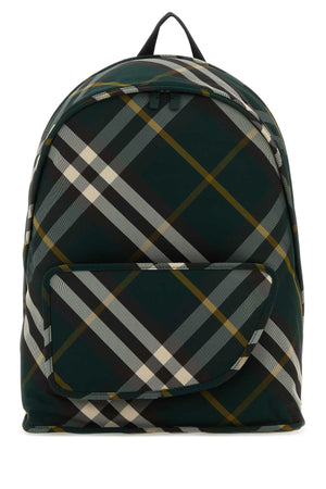 BURBERRY Stylish Printed Nylon Shield Backpack - 39x46x21 cm