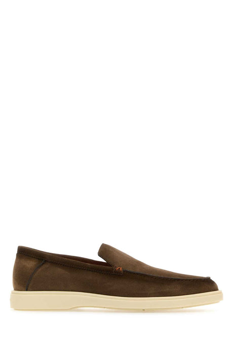 SANTONI Premium Suede Loafers for Men