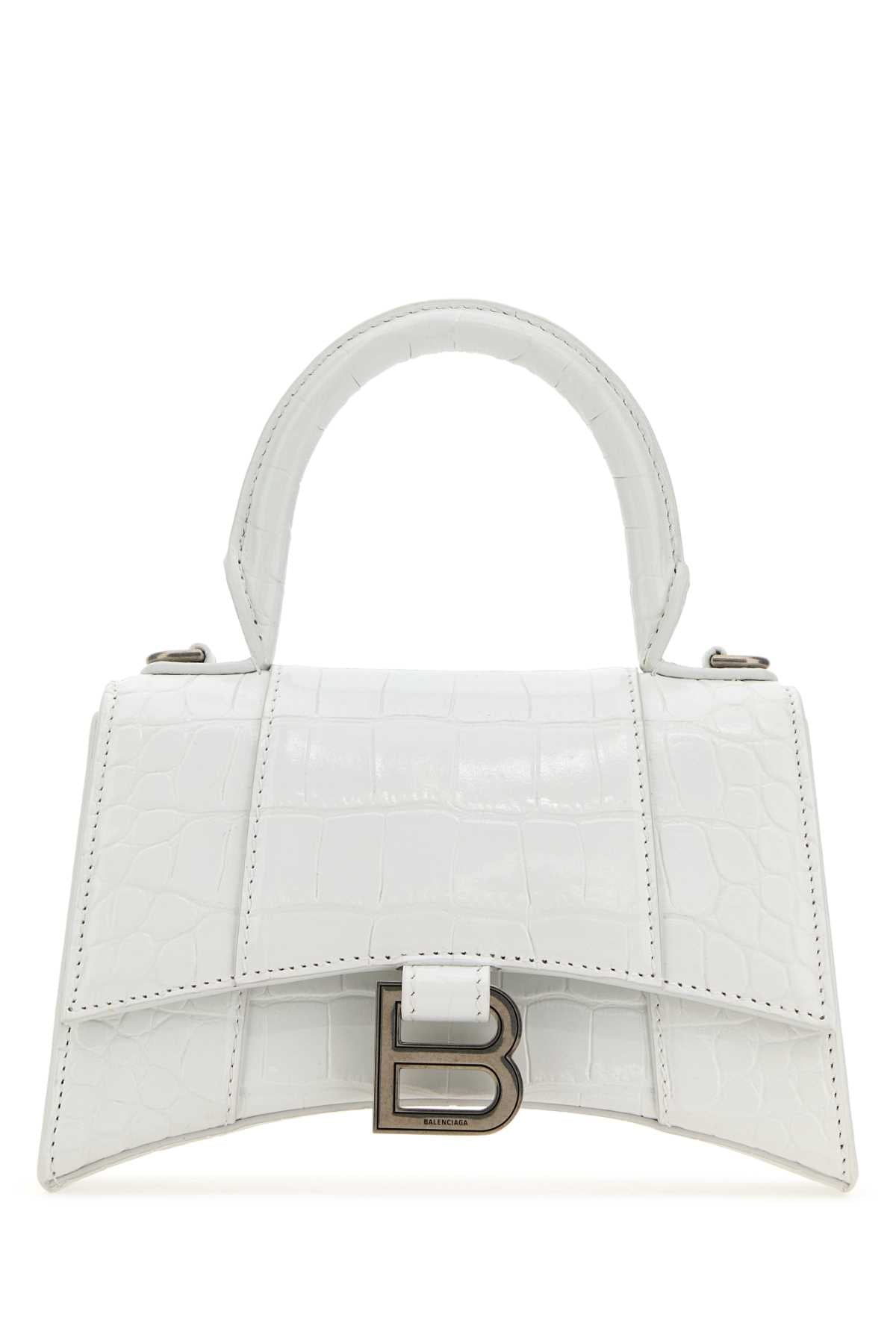 BALENCIAGA Mini Leather Hourglass Handbag