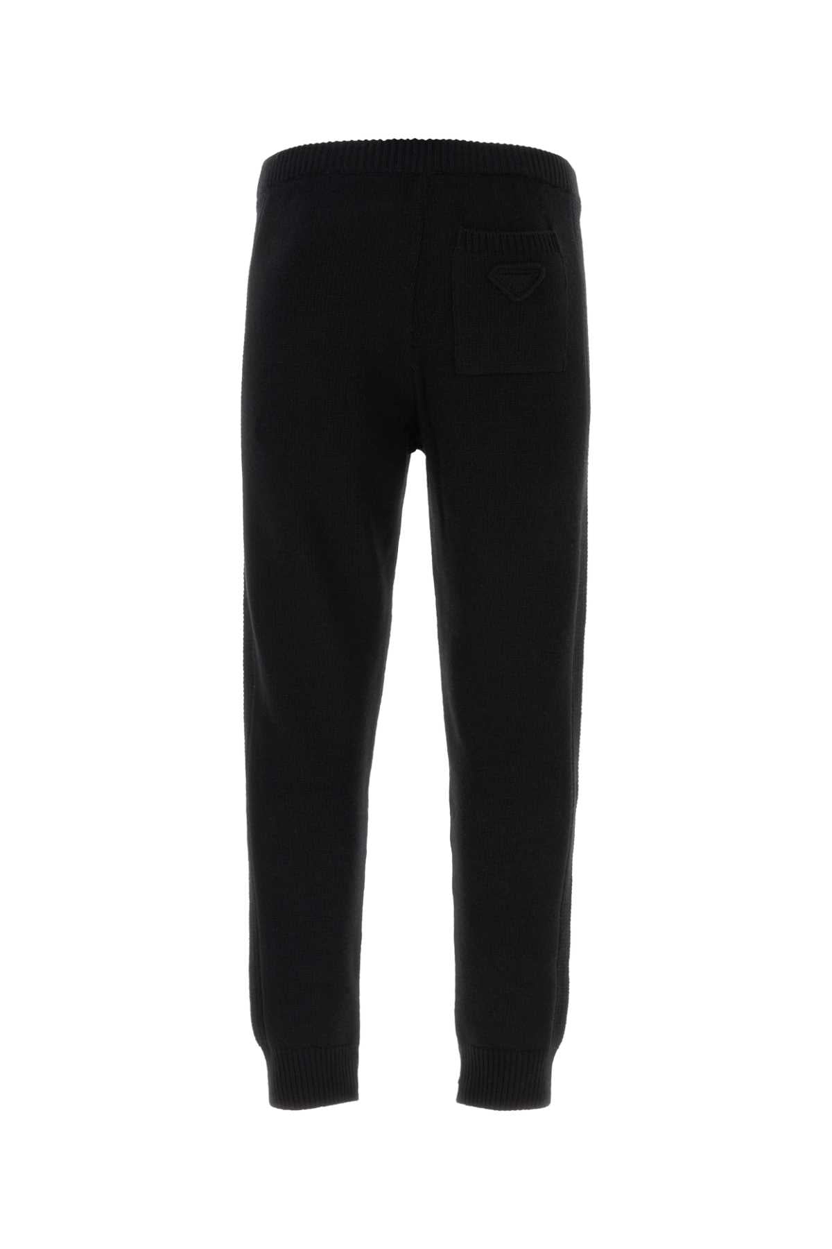 PRADA Sophisticated Black Wool Blend Pants for Men