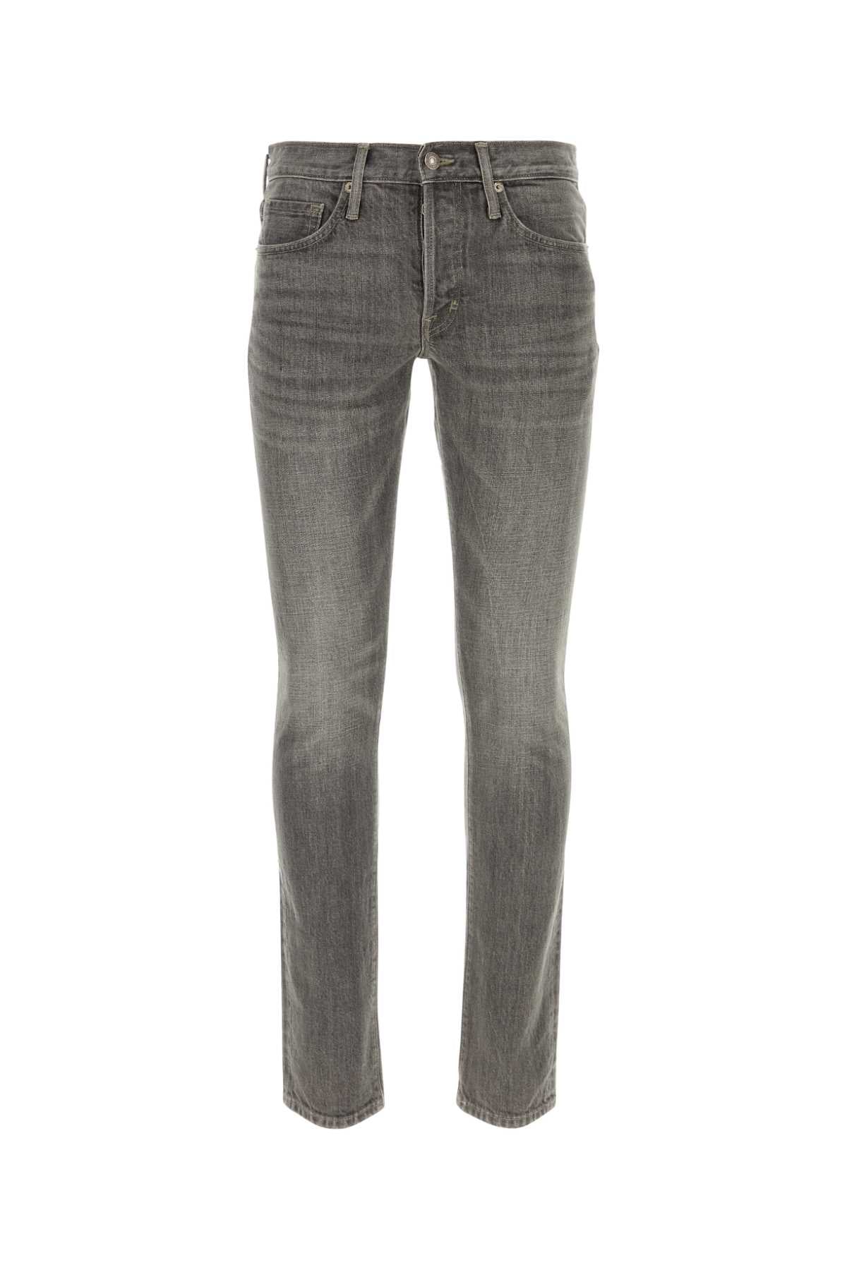 TOM FORD Stylish Grey Denim Jeans for Men - Perfect Fit