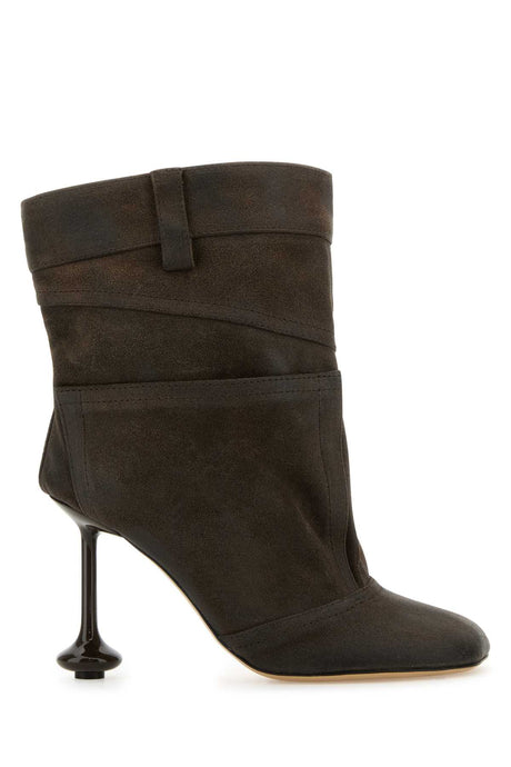 LOEWE Suede Ankle Boots with 9 cm Heel Height for Women