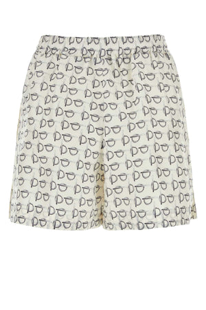 BURBERRY Printed Silk Mini Shorts for Women