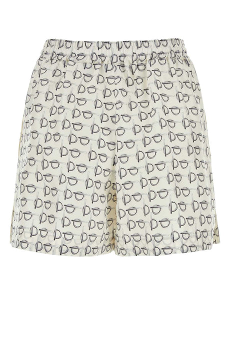 BURBERRY Printed Silk Mini Shorts for Women