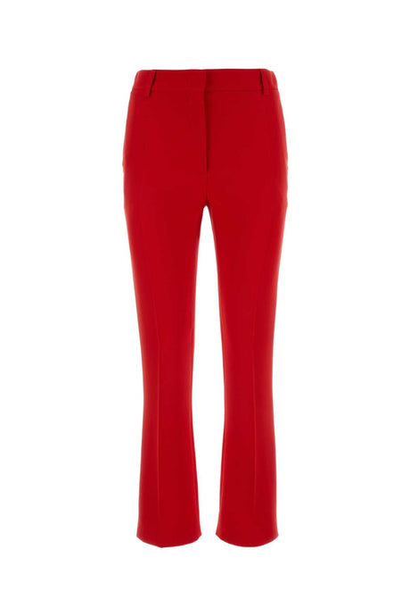 VALENTINO GARAVANI Elegant Red Cady Pants for Women