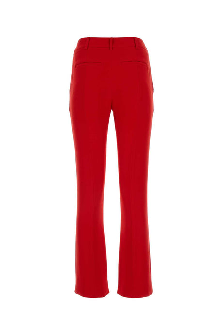 VALENTINO GARAVANI Elegant Red Cady Pants for Women