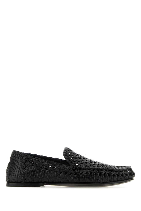 DOLCE & GABBANA Classic Black Leather Loafers for Men