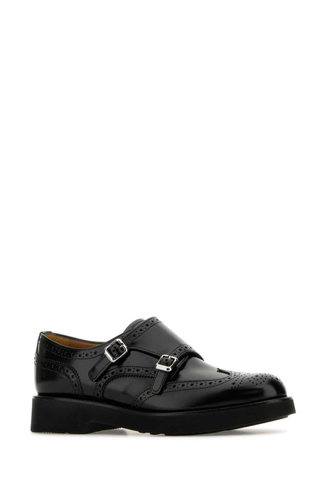 CHURCH'S Luxe Leather Monk Strap Shoes for Women