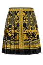 VERSACE Elegant Printed Silk Mini Skirt for Women