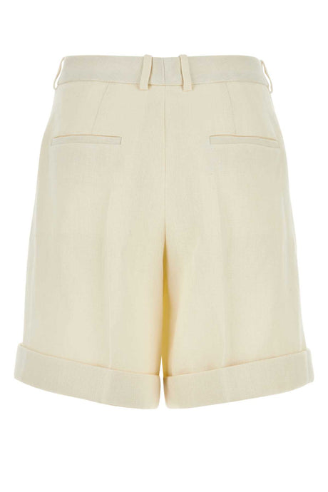 JIL SANDER Chic Ivory Hemp Shorts for Women