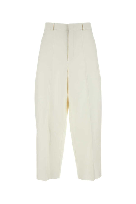 VALENTINO GARAVANI Ivory Wool Blend Pant for Men - 24W