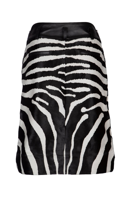 JACQUEMUS Mini Zebra Print Skirt