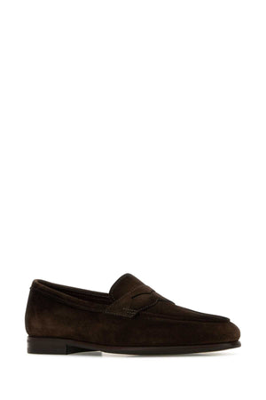 SANTONI Suede Carlos Loafers - Men's 2024 Edition