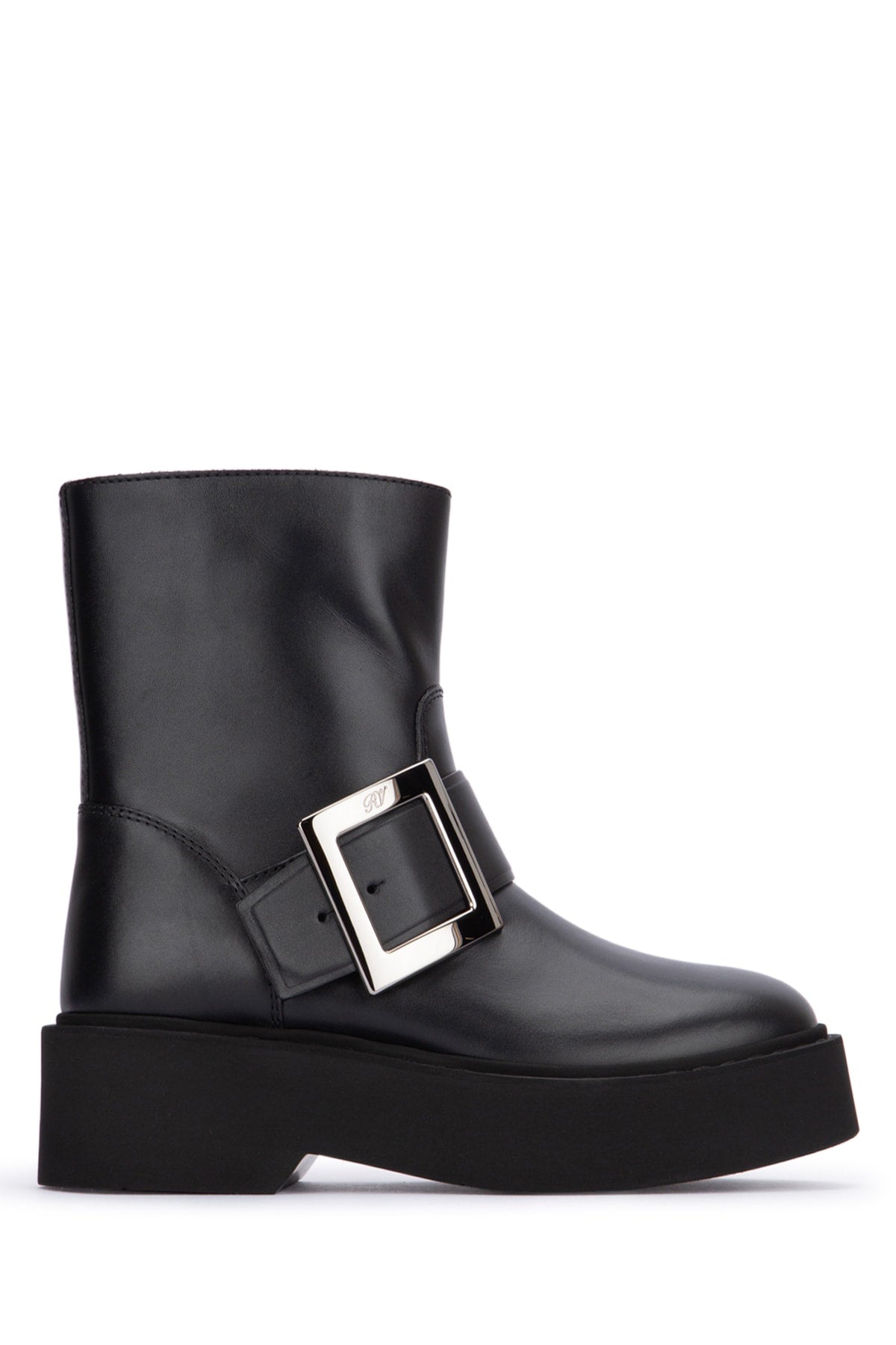 ROGER VIVIER High Metal Biker Booties for Women