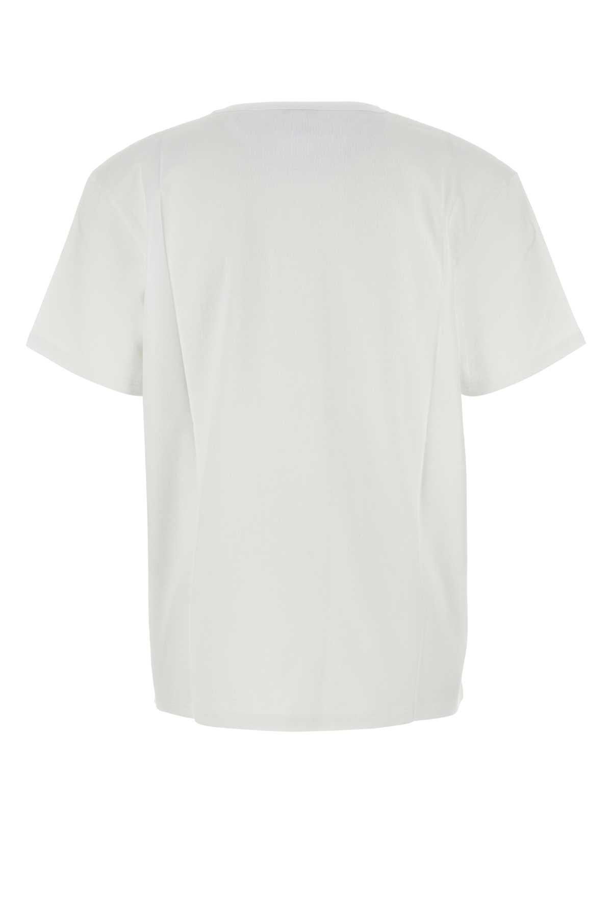 ALEXANDER MCQUEEN Essential White Cotton T-Shirt for Men