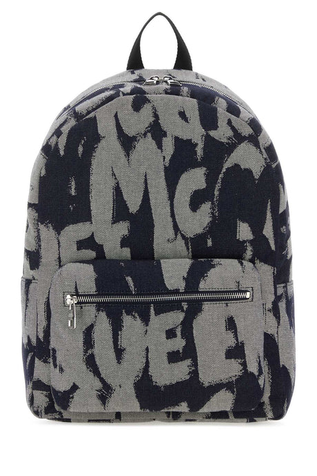 ALEXANDER MCQUEEN Graffiti-Embroidered Mini Backpack