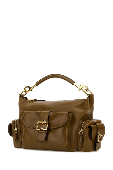 CHLOE Khaki Leather Mini Camera Handbag