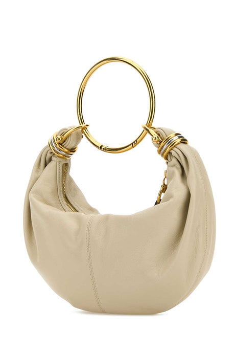 CHLOE Ivory Leather Mini Bracelet Handbag - 32cm x 14cm x 10cm