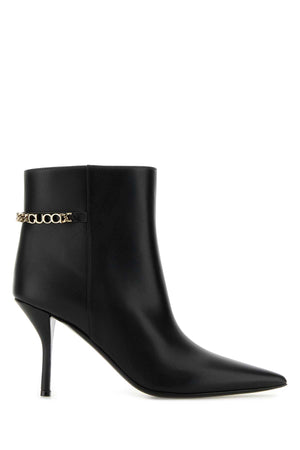 GUCCI Elegant Leather Ankle Boots with 10 cm Heel for Women