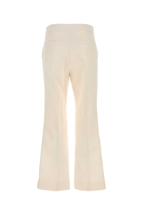 GUCCI Ivory Silk Blend Pants for Women