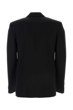 BOTTEGA VENETA Classic Black Wool Blazer for Men