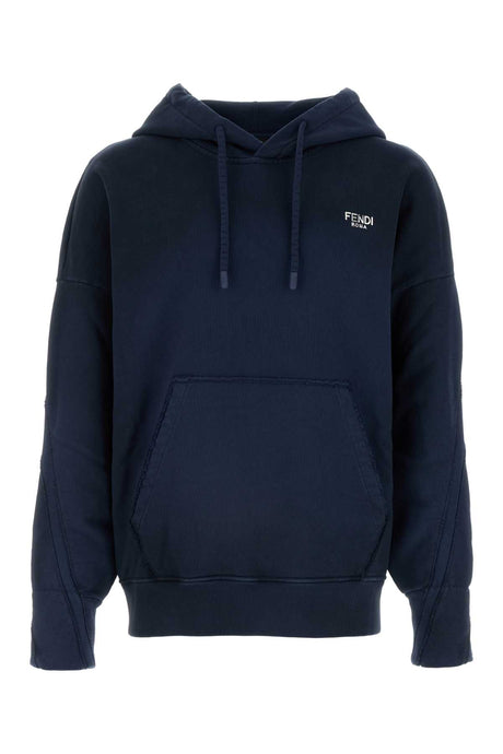 FENDI Oversized Cotton Sweatshirt for Men - Perfect for Layering