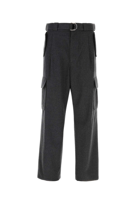 PRADA Graphite Wool Cargo Pants for Men