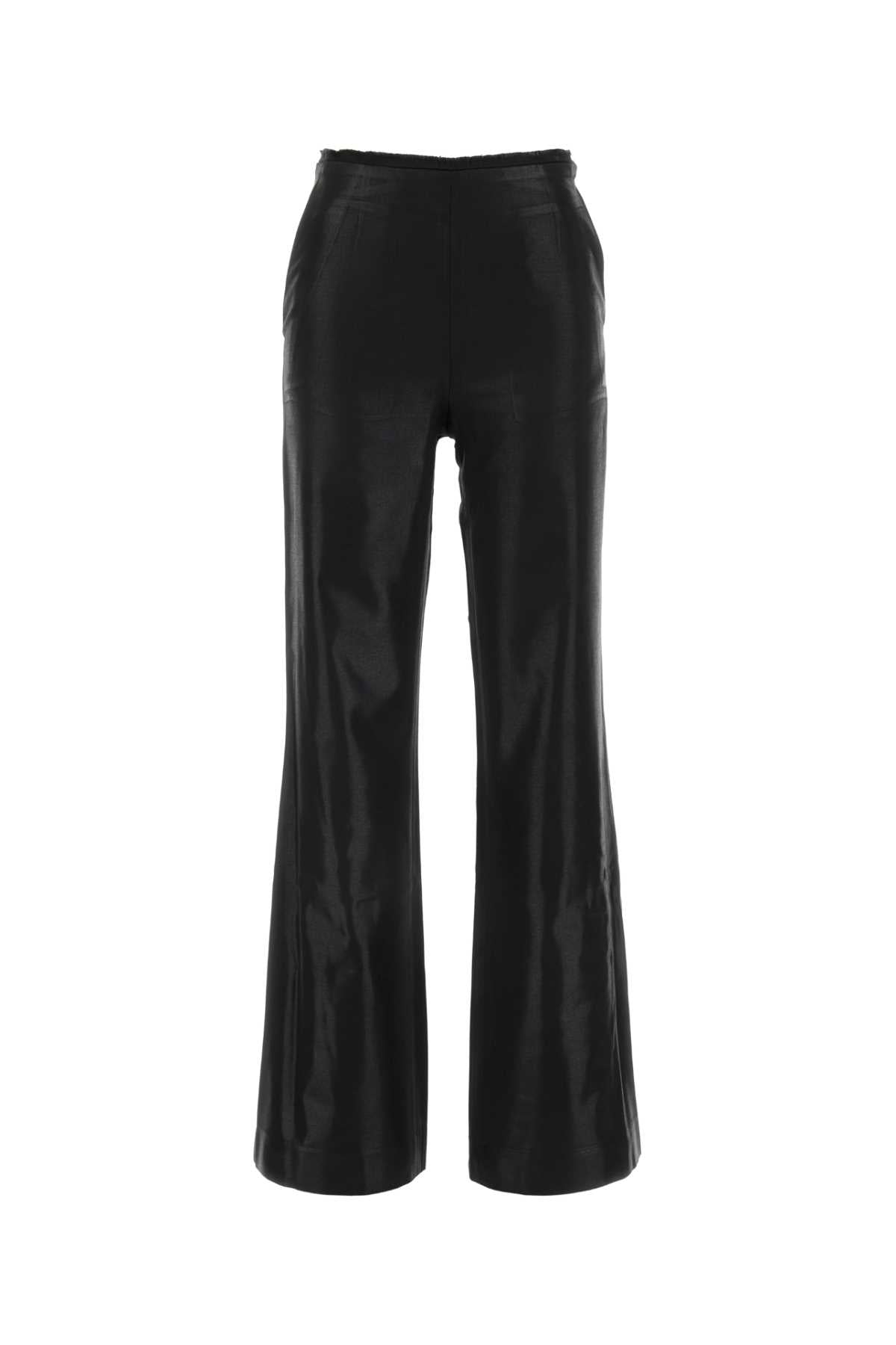 DIESEL Chic Black Polyester Blend P-Lumys Pant