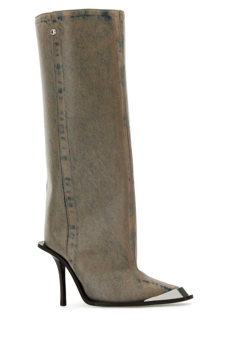 DIESEL Daring Denim D-Tona Mini Boots - 9 cm Heel