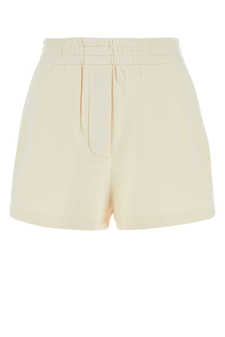 PRADA Elegant Cream Cotton Mini Shorts for Women