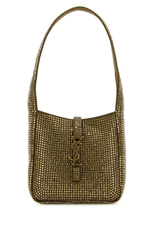 SAINT LAURENT Mini Satin Embellished Supple Baby Shoulder Handbag