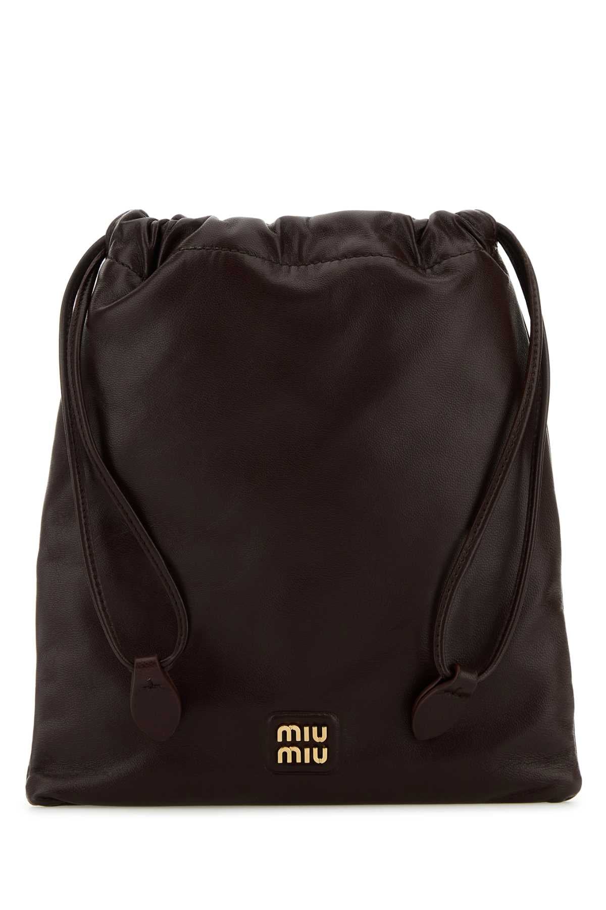 MIU MIU Mini Nappa Leather Pouch Handbag