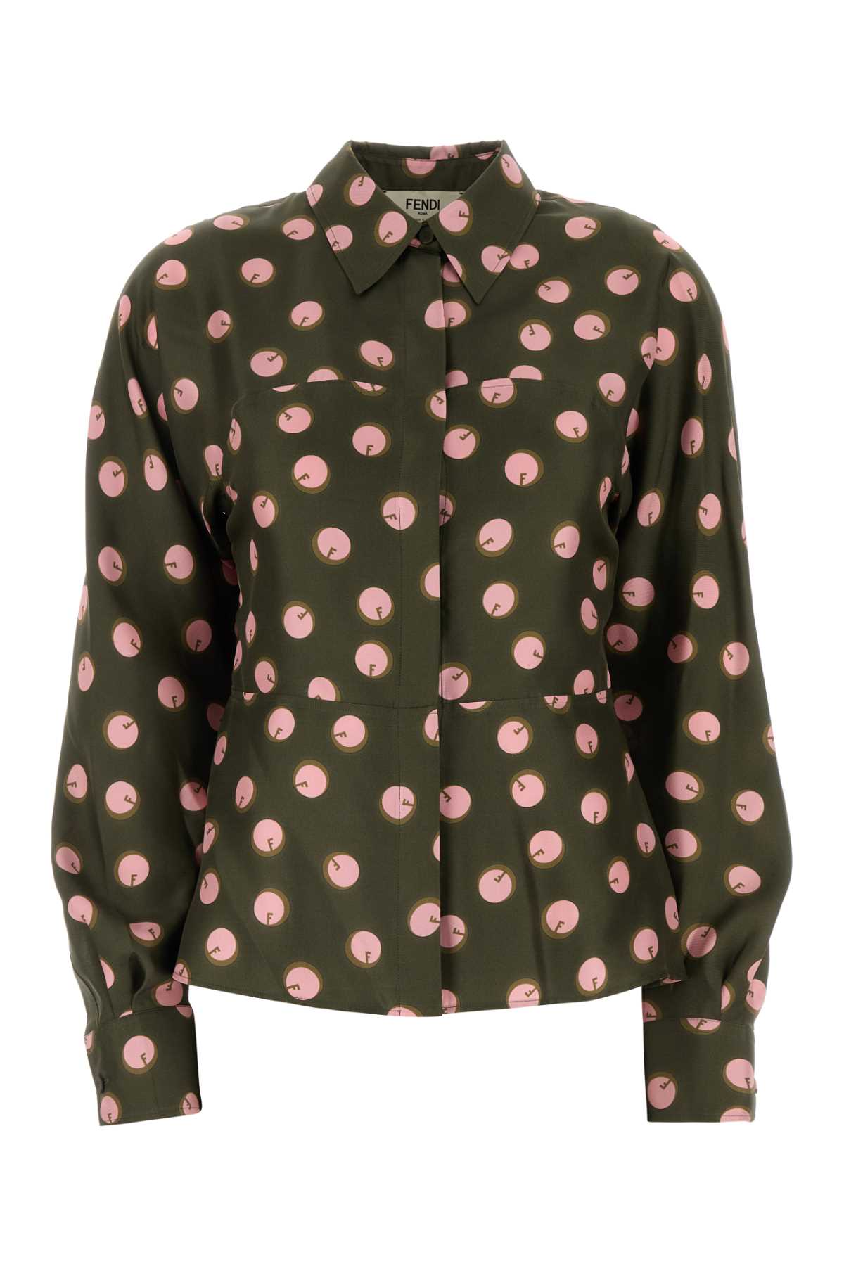 FENDI Elegant Printed Silk Shirt for Women