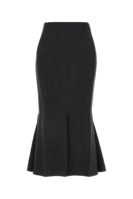 PRADA Charcoal Wool Mini Skirt